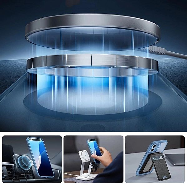 Esr Classic Pro Set Halolock Magsafe Iphone 16 Frosted Blue