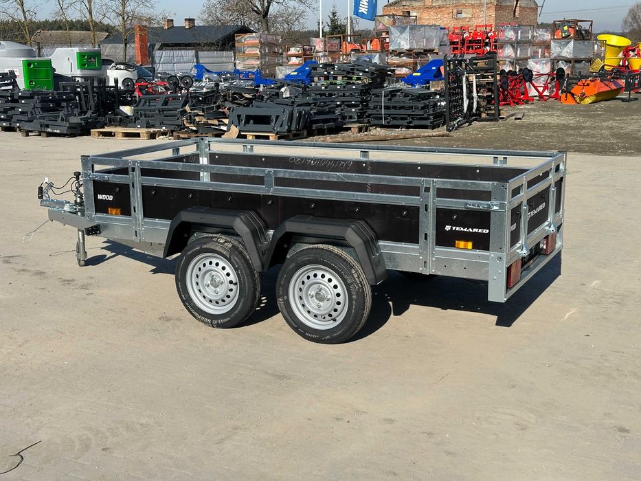 Przyczepa Temared WOOD - burty ze sklejki, sklejkowe, nowa z papierami