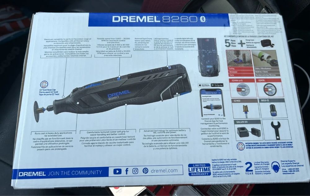 Акумуляторна гравіювальна машина dremel 8260-5 безщітковий мотор граве