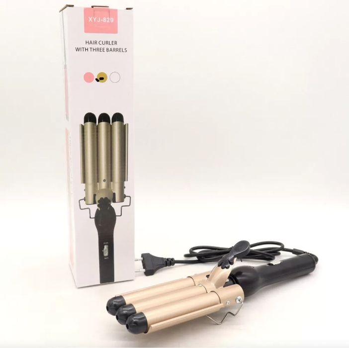 Тройная плойка, плойка, бігуді