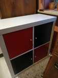 Kallax 2x2 IKEA z wkładami 4 szt