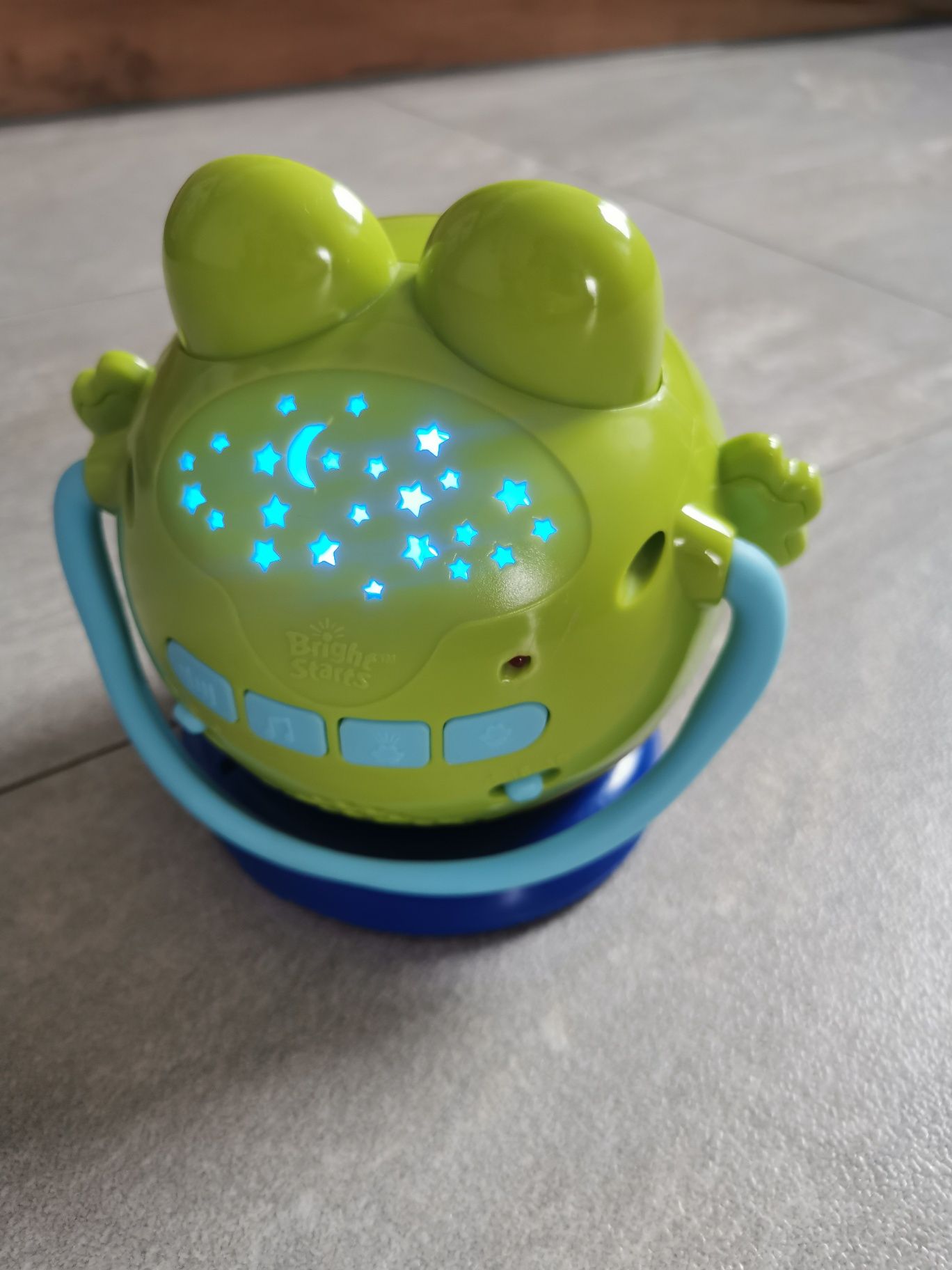Projektor żabka 3w1 lampka nocna pozytywka Bright Starts dla niemowląt