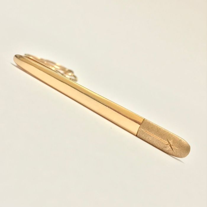 Złota SPINKA do krawata 14K cudowna GUSTOWNA 53mm