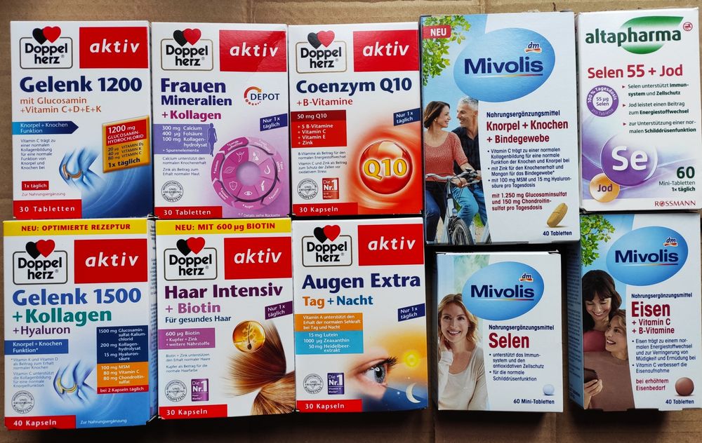 Mivolis Doppel herz вітаміни Магнезий Кальций+Д3 Омега3 з Німеччини .
