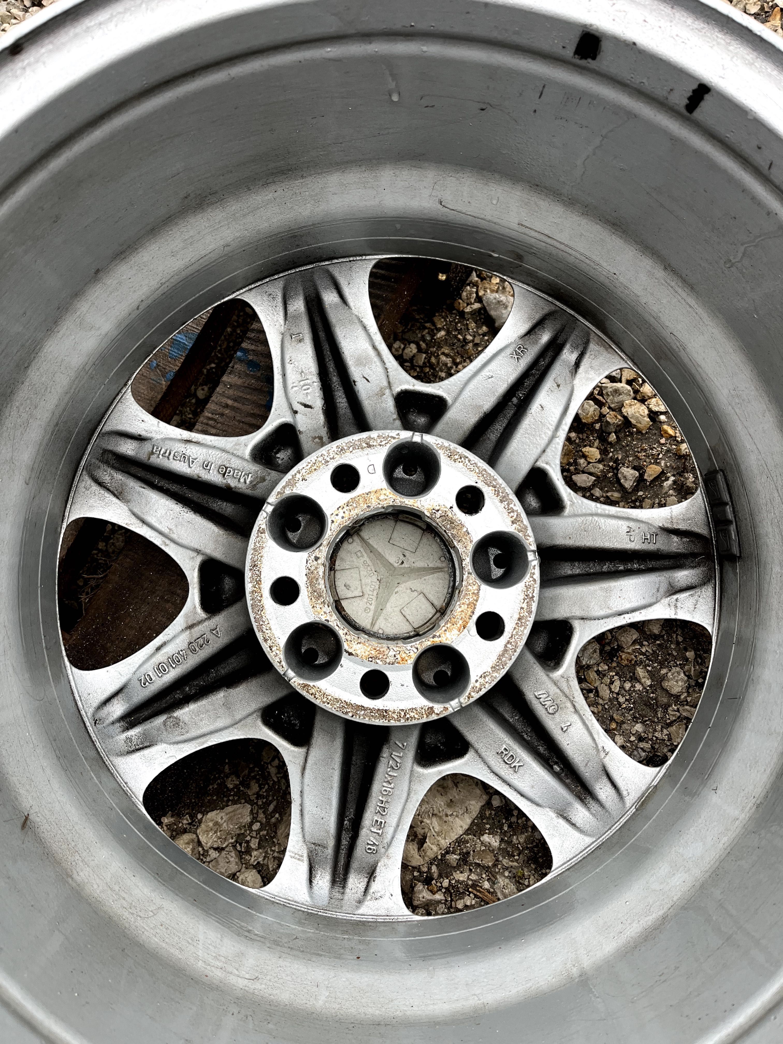 Oryginalne felgi aluminiowe alufelgi komplet Mercedes 5x112 16"