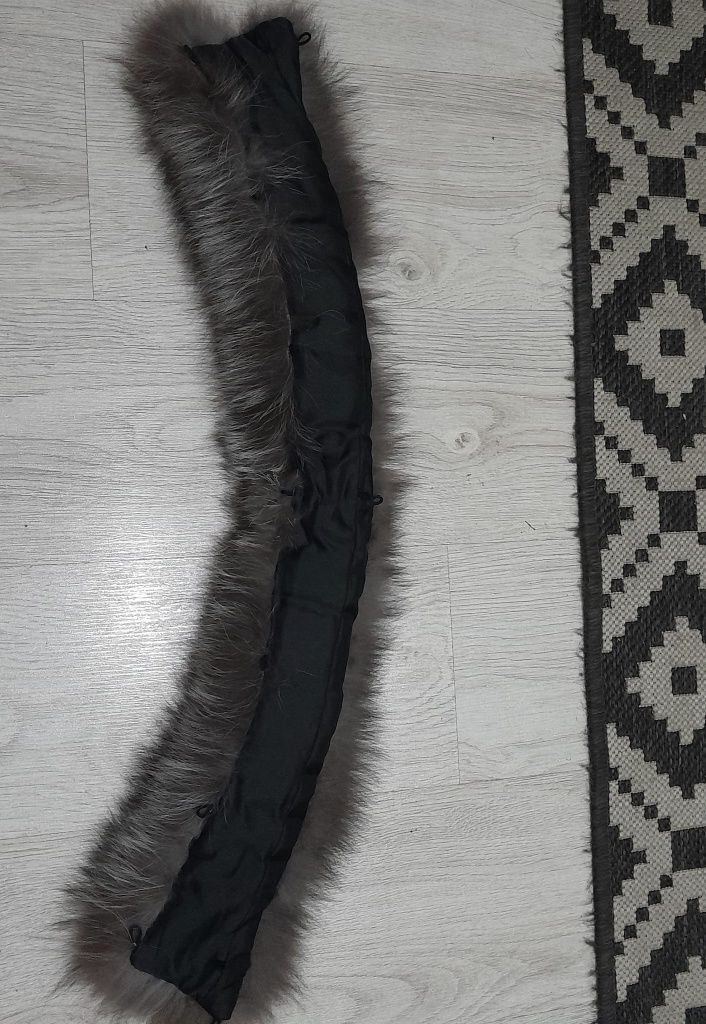 Futerko naturalne obszycie kaptura 75cm