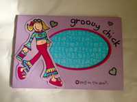 Moldura lilás Groovy Chick para menina