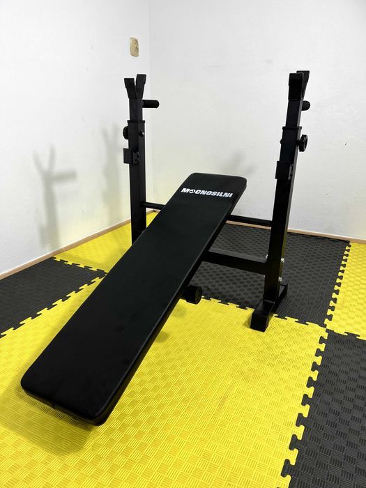 Zestaw Do Ćwiczeń 96kg Hantle Siłownia Atlas Ławka Obciążenie Sztanga