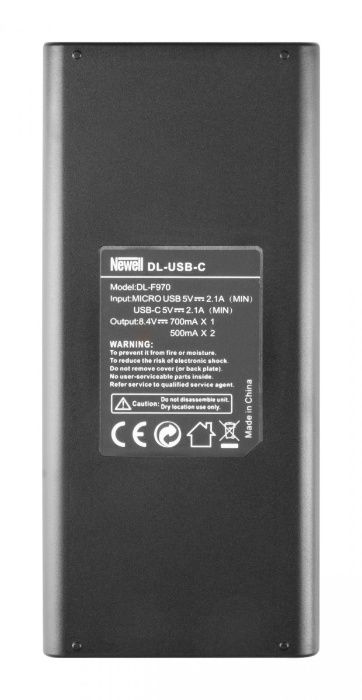 Зарядний прист. Newell DL-USB-C для NP-F550/NP-F750/NP-F970. Гар40міс