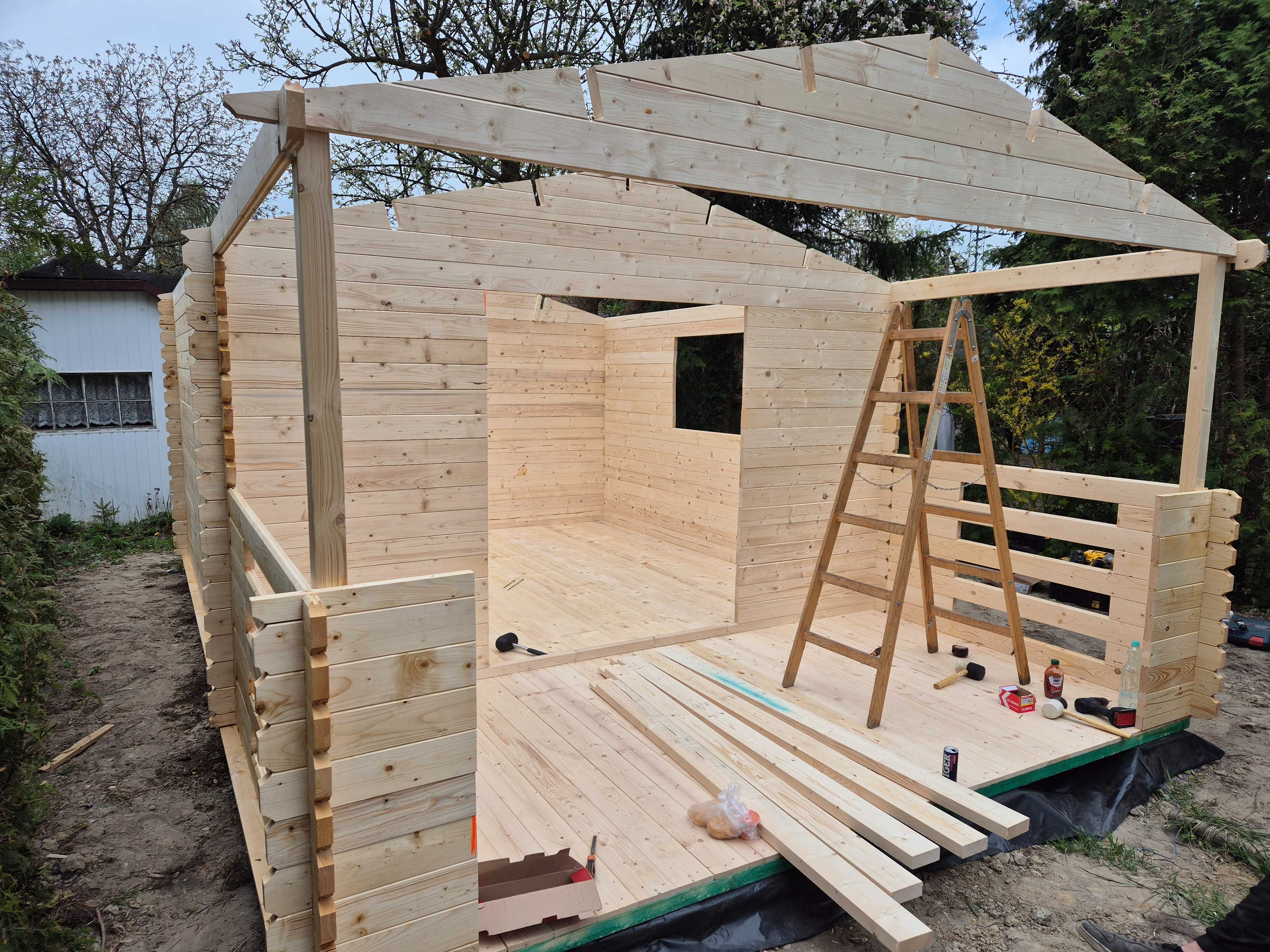 od RĘKI domek letniskowy na ROD*drewniany z TARASEM 6x4*24 m2*BALIK 34