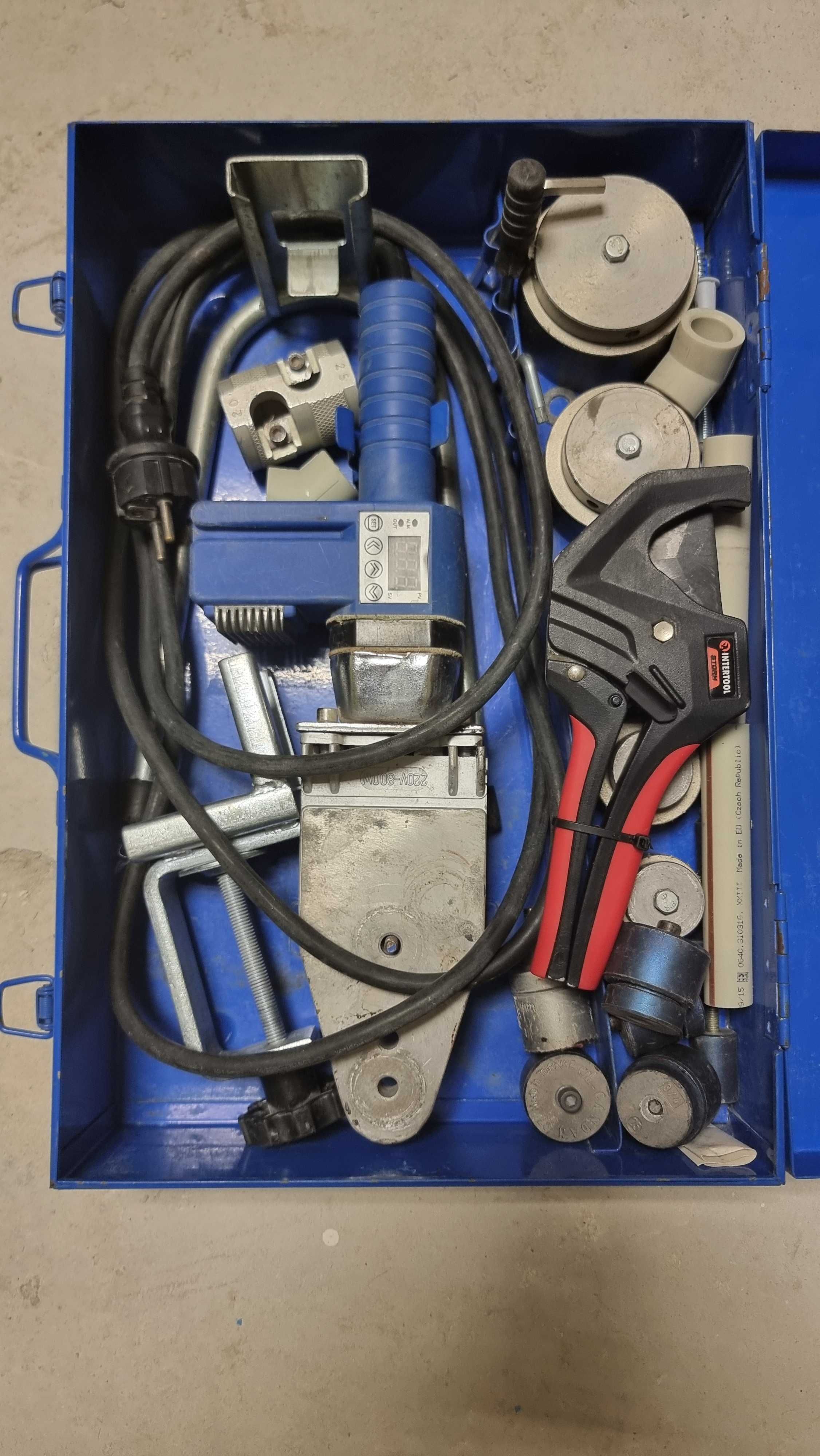 Набір для паяння труб ПВХ в кейсі Welder for PP-R pipe system