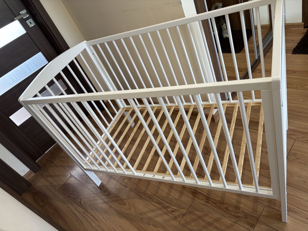 Łóżeczko 60x120 + materac rucken