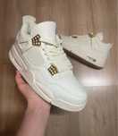 Jordan 4 cale biale damskie nowe sneakersy oryginalne air jordan retro