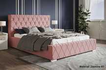 Łóżko łóżka tapicerowane bed NIKO 160x200 180x200 POJEMNIK + STELAŻ