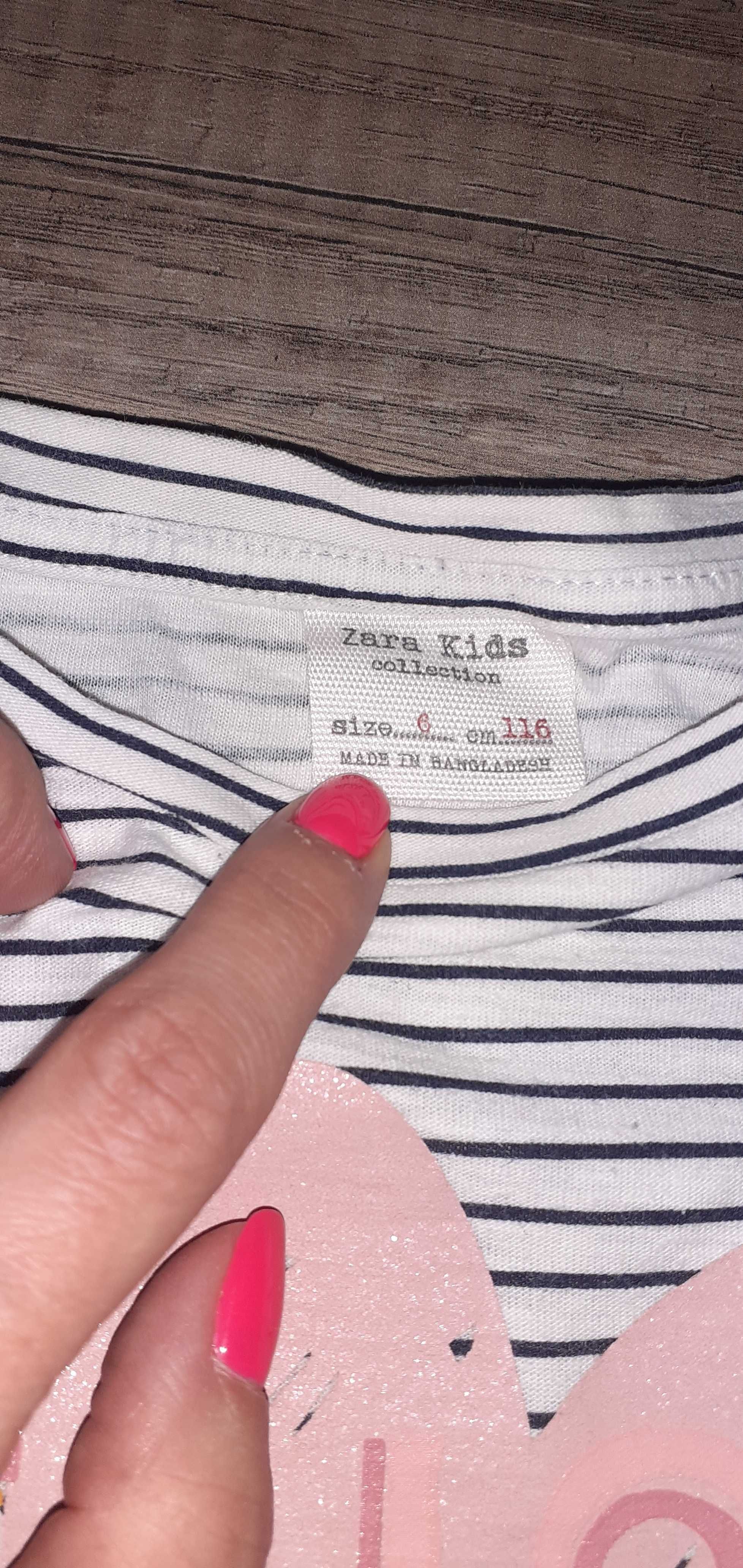 Bulzka, T-shirt Zara roz. 116