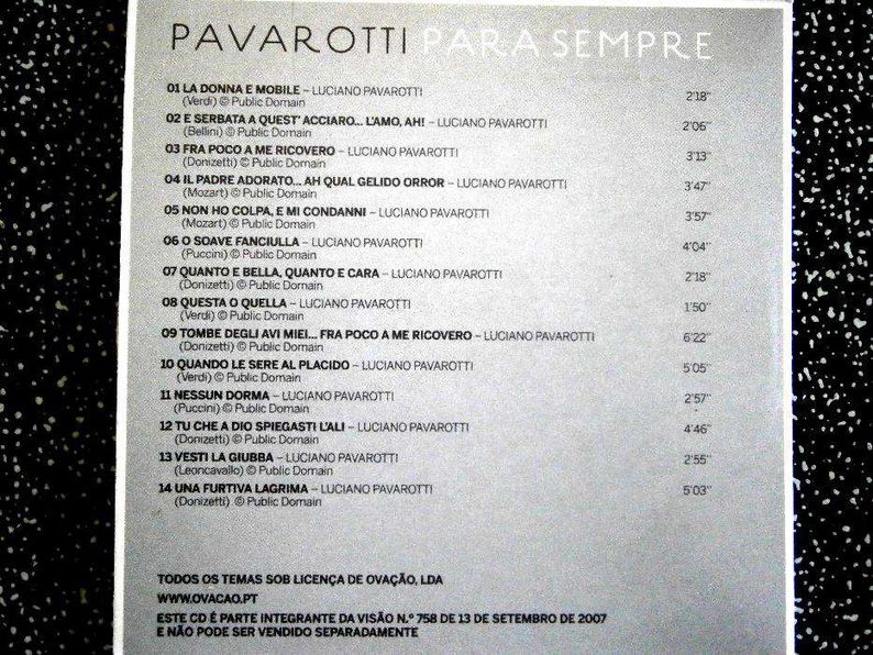 Pavarotti Para Sempre CD