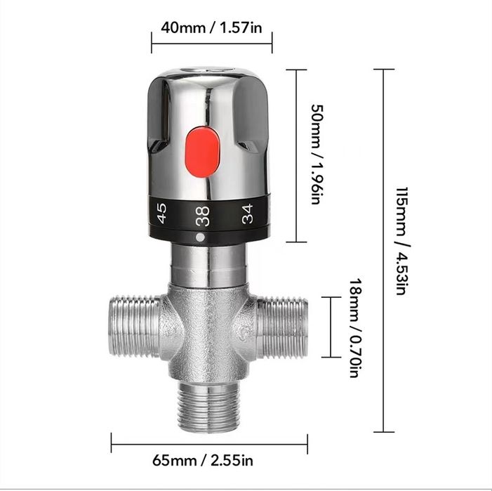 Термостатический автоматический смеситель, кран, 3х ходовой клапан