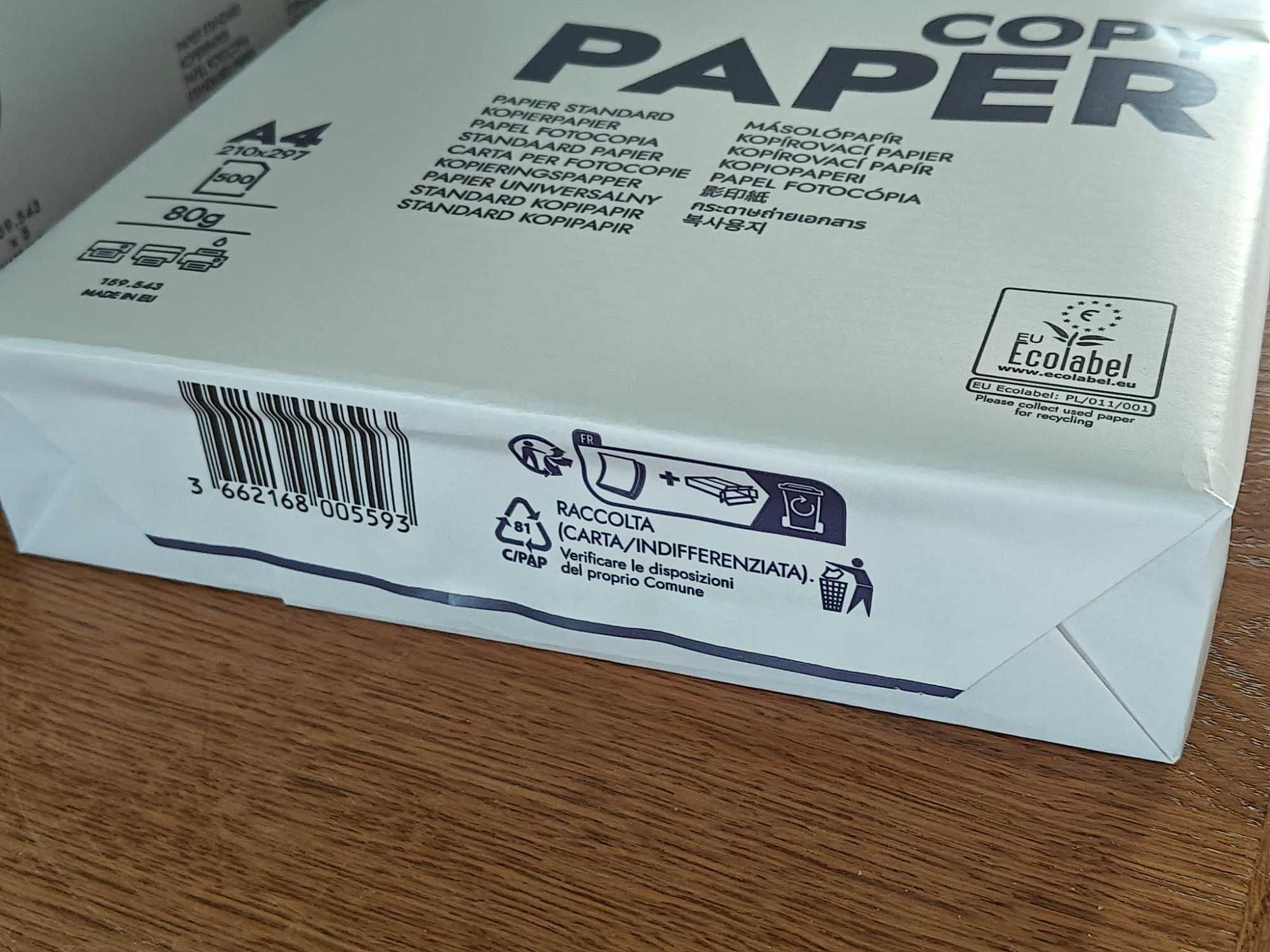 Papier do drukarki A4 80g biały - 5 ryz