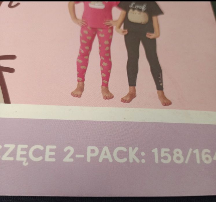 Leginsy dziewczęce Pusheen 2-pack 158/164