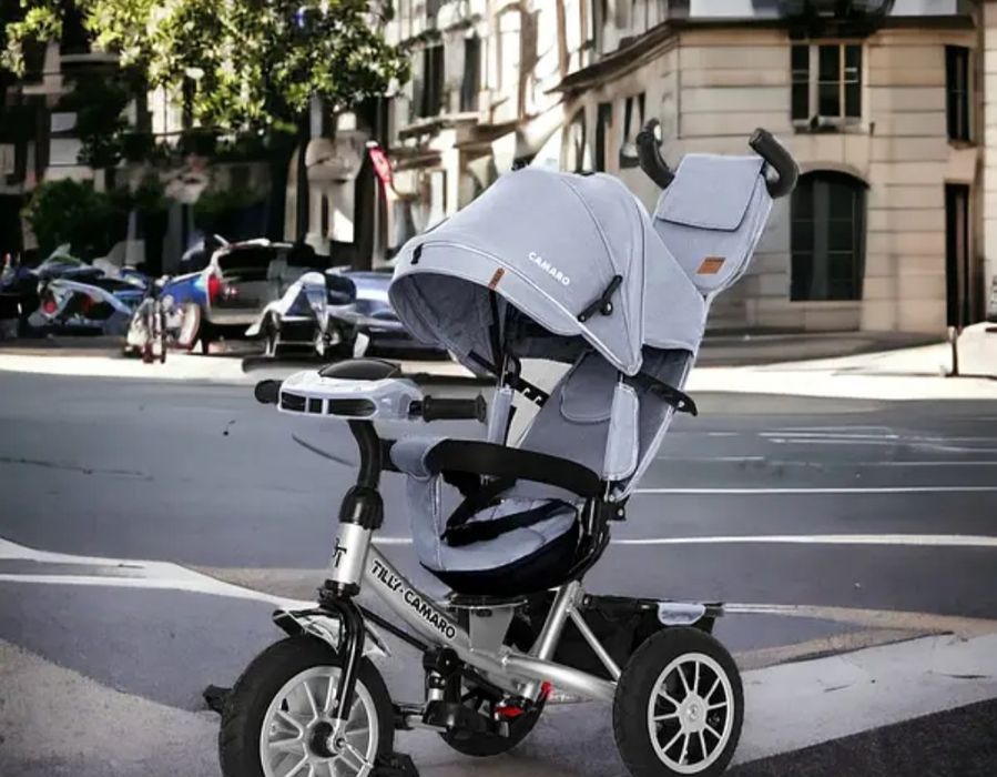 Триколісниий дитячий велосипед коляска Поворот сидіння детский