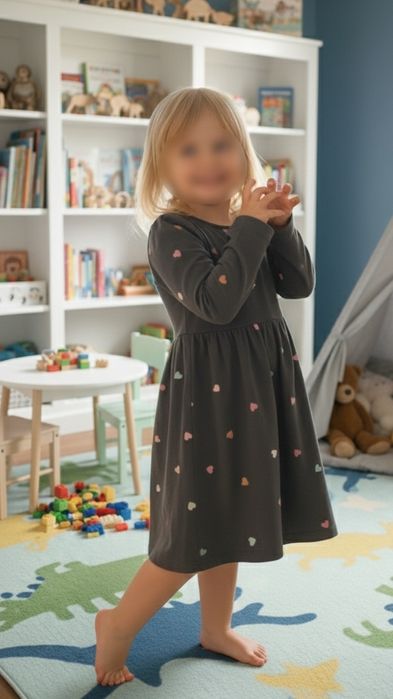 Sukienka  w serduszka H&M