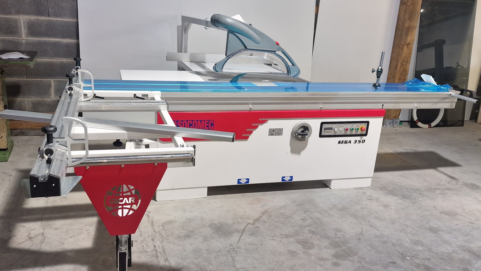 Esquadrejadora sega 350 carro 3200 motor 7.5cv nova