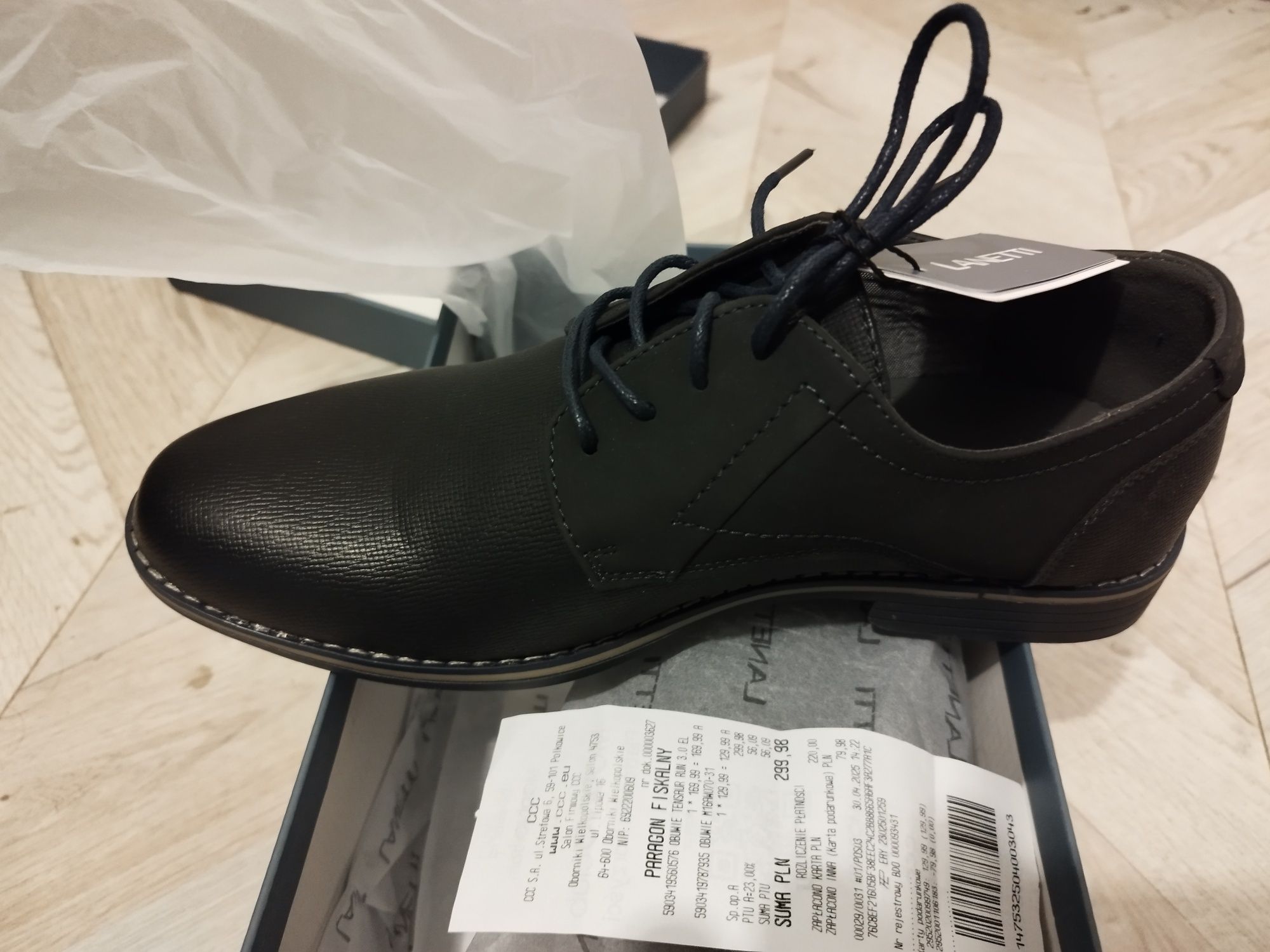 Buty Lanetti 41 Nowe,nieużywane CCC,paragon