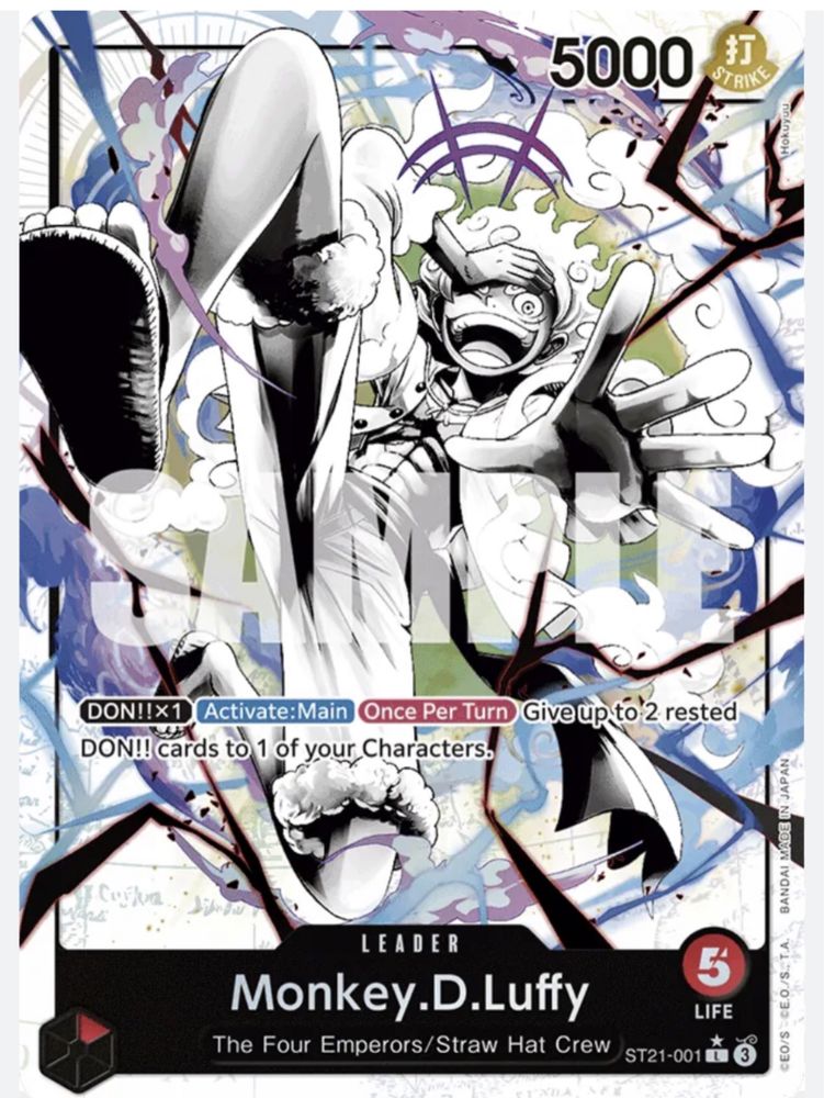 Carta de One Piece Monkey D. Luffy ST21-001 Alternate Art
