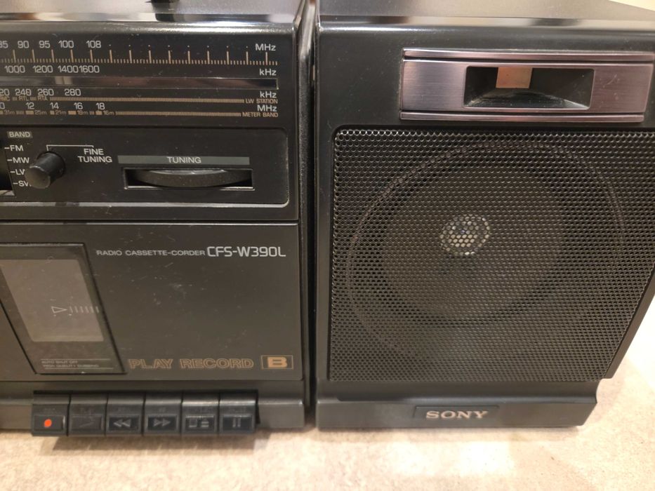 Mini wieża Sony vintage lata 80 PRL dla kolekcjonera