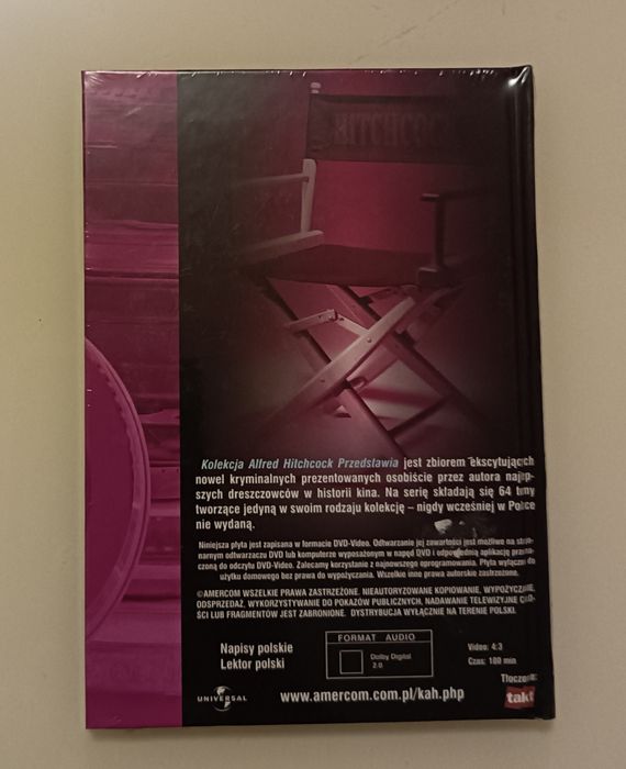 Alfred Hitchcock przedstawia - książka nr 19 z filamami Dvd FOLIA!