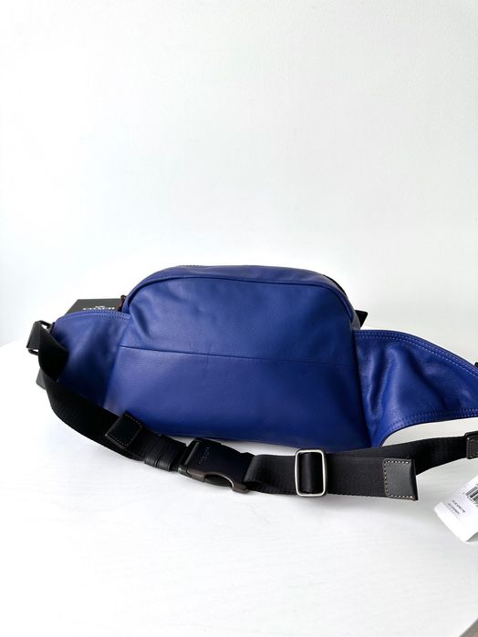 COACH Pacer Sport Pack Чоловіча шкіряна сумка бананка мужская сумочка