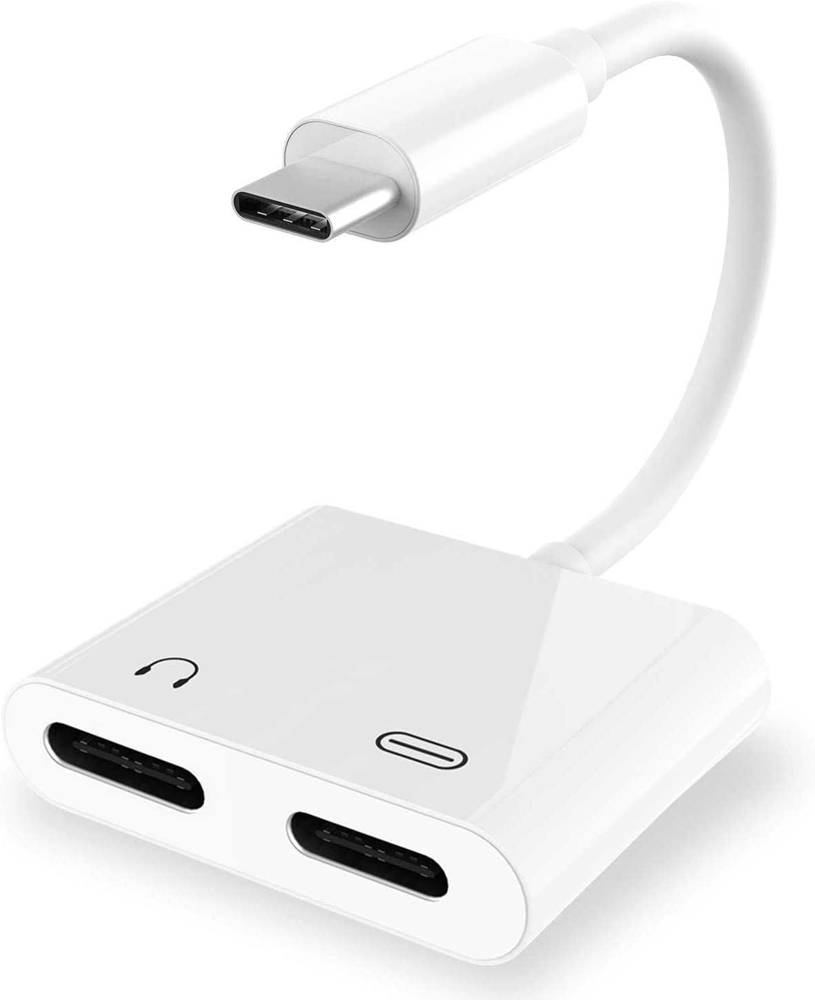 Aktywny męski rozdzielacz adaptera Audio Logic z USB-C na 2xUSB-C