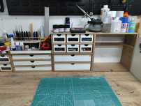 Meble HobbyZone warsztat modelarski modelarstwo Tamiya Hasegawa 1/24