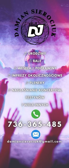 Dj na Twoją imprezę. Koncerty Nagłośnienia Plener