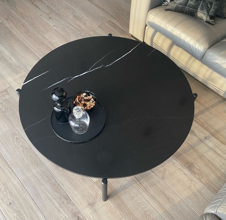 Ława stolik kawowy kamień naturalny fi 120 cm