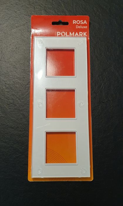 Ramka potrójna szklana biała Polmark Rosa Deluxe