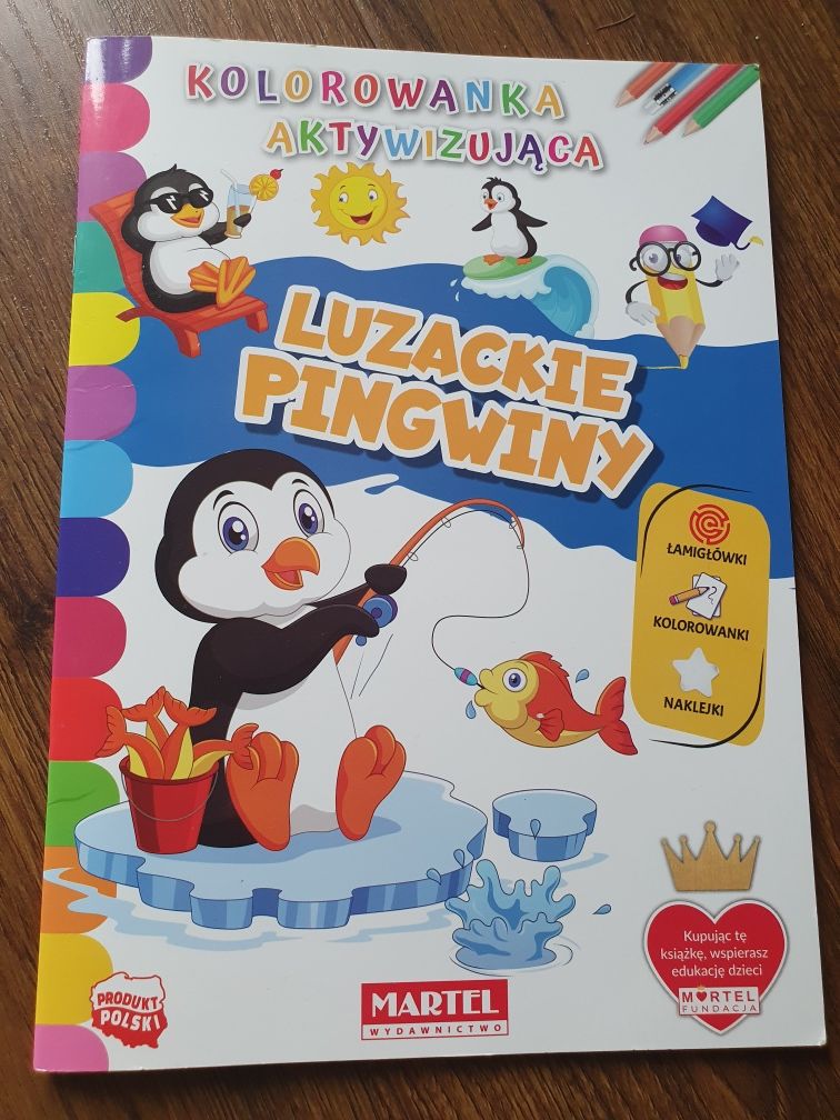 Luzackie pingwiny kolorowanka aktywizująca