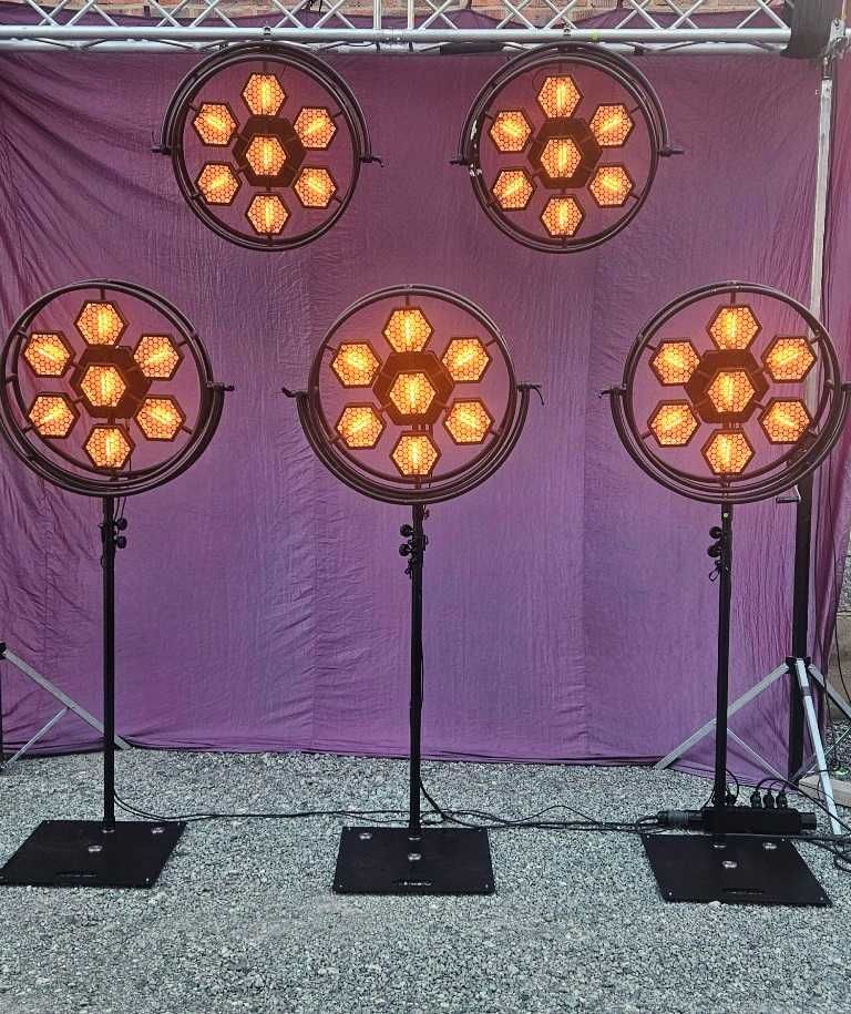 Portman P1 lampy retro żarowe oświetlenie estradowe loft lamp 3szt