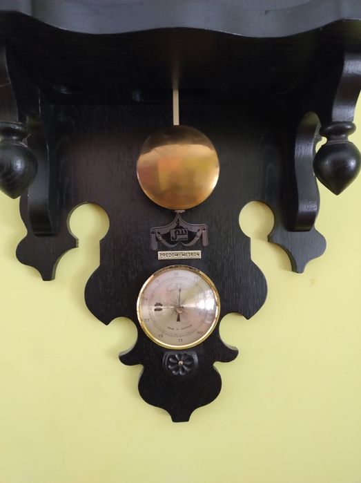 Zegar Metron czarny PRL