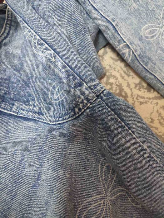 джинси сині з бантиками