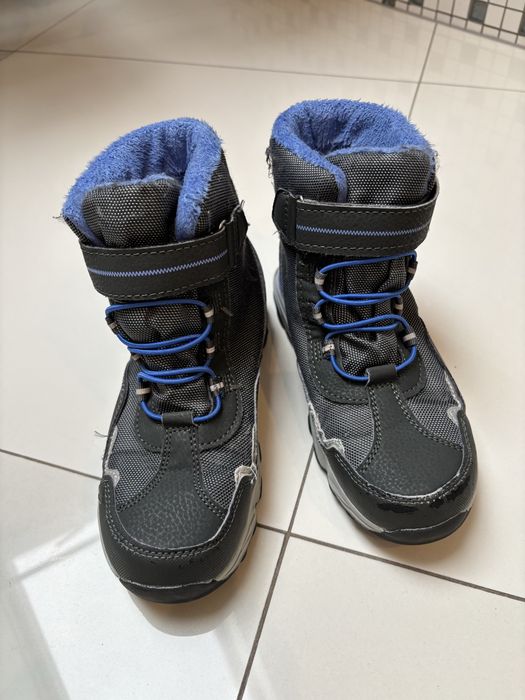 Buty zimowe na rzepy śniegowce r.34