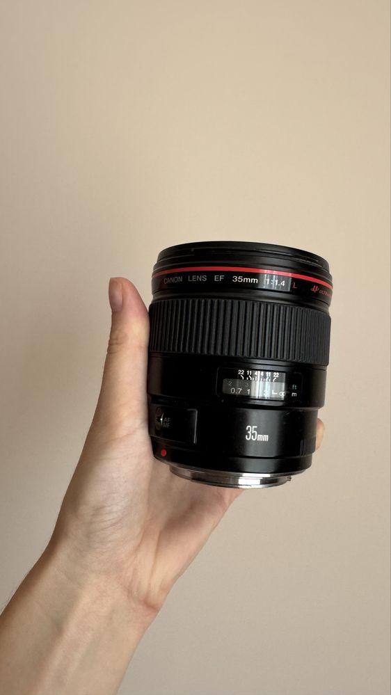 Обєктив  canon 35 mm 1.4