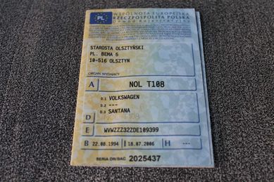 Kolekcja VW Santana 28 Lat*Okazja*Wysyłka