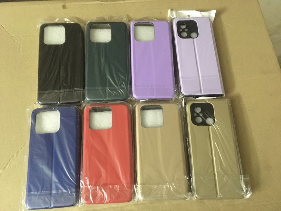 Книжка чохол Редми еко шкіра, тримається на магніті premium якість