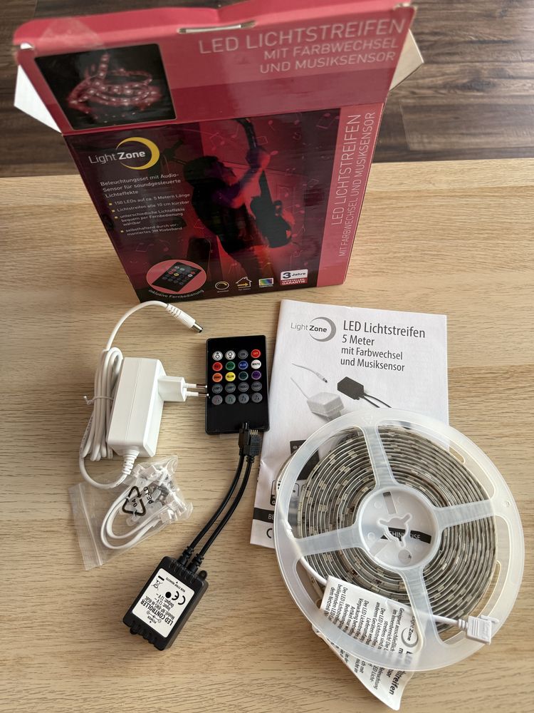 Light Zone tasma led z czujnikiem audio, inteligentna taśma
