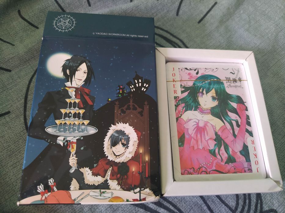 Покерная колода карт Тетрадь смерти Темный Дворецкий Атака Титанов 54