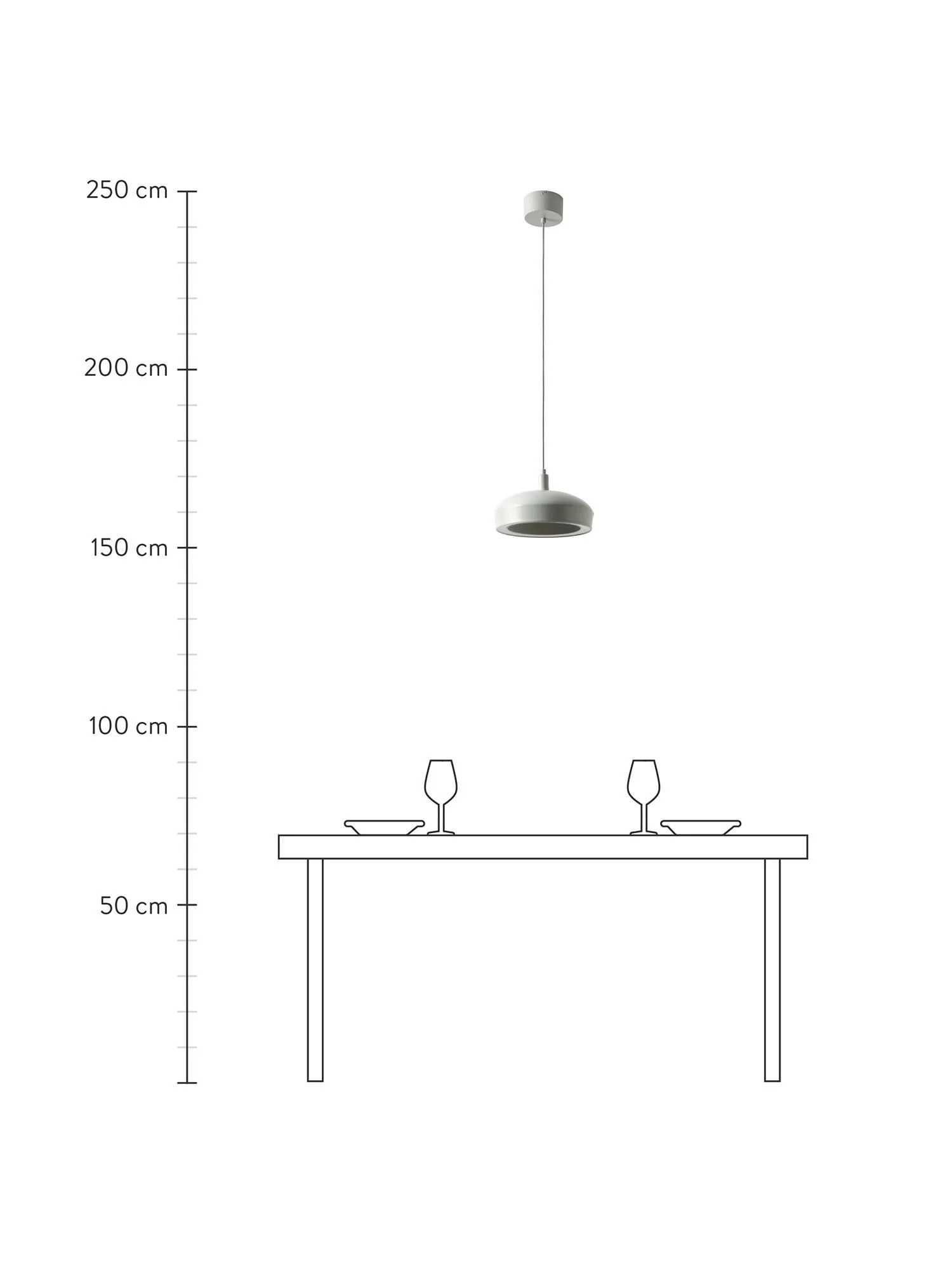 Lampa wisząca LED Westwing Alva 28x150cm DEL1LIT10-103