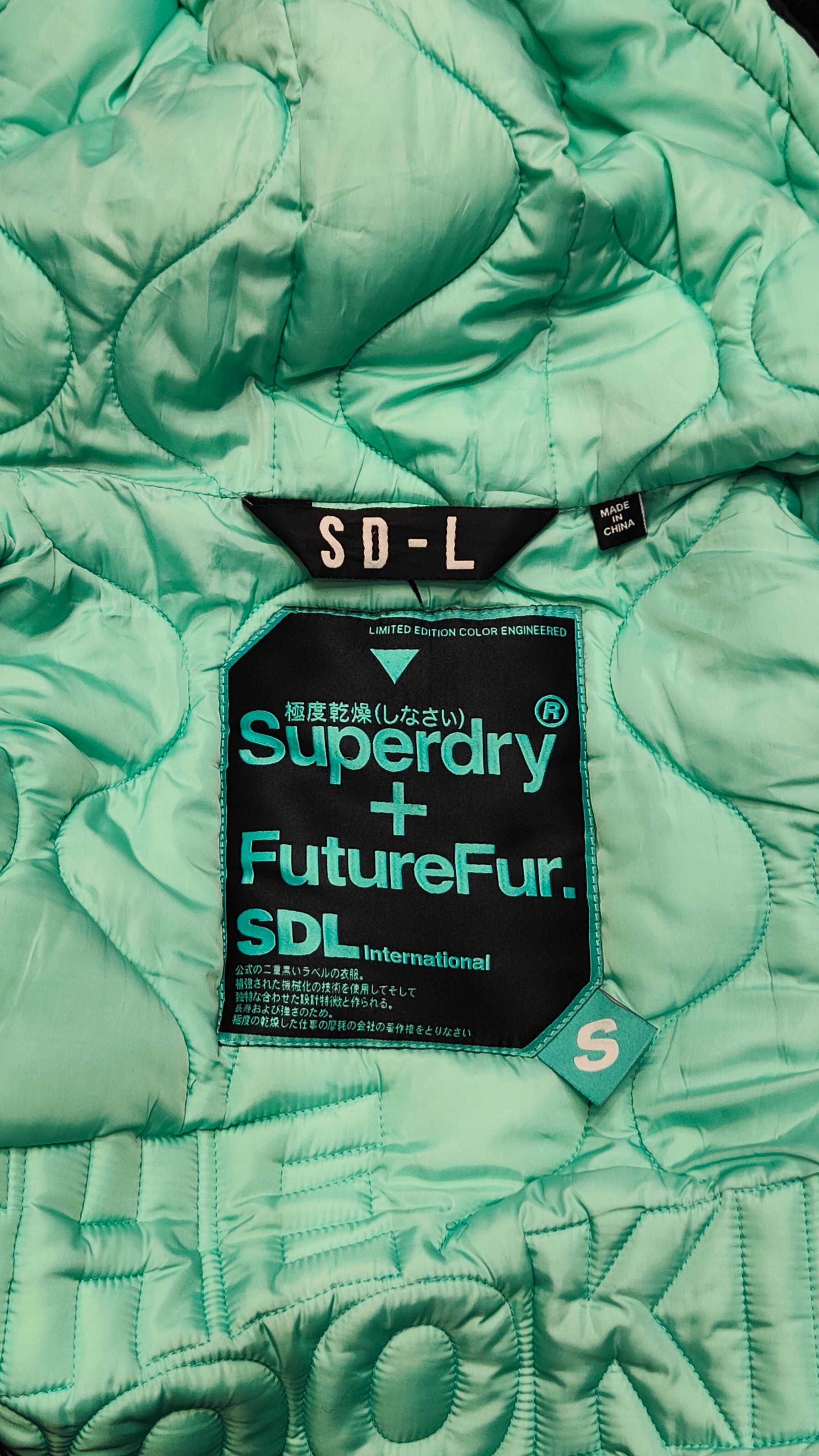 Wr) SUPERDRY damska kurtka zimowa parka Roz.S/M