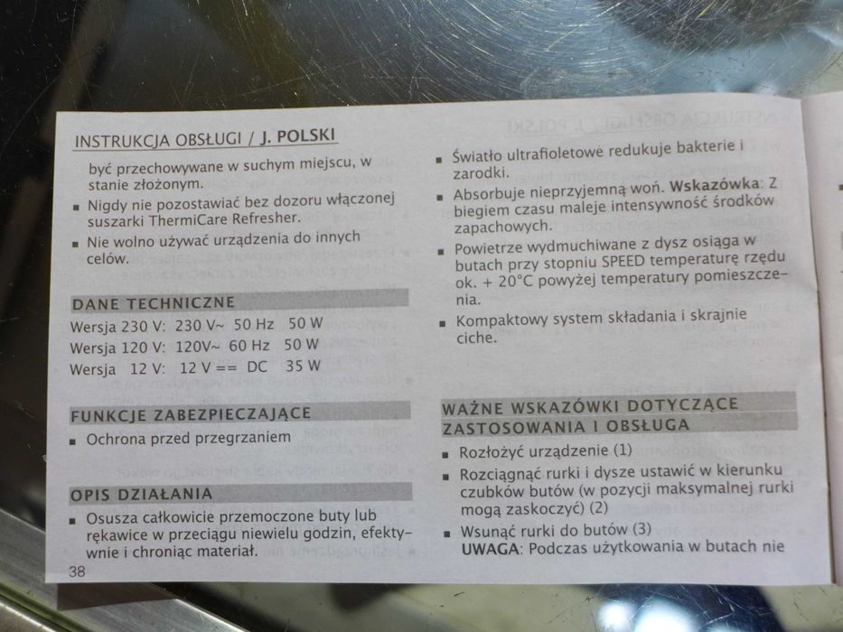 Suszarka do butów narciarskich ThermiCare