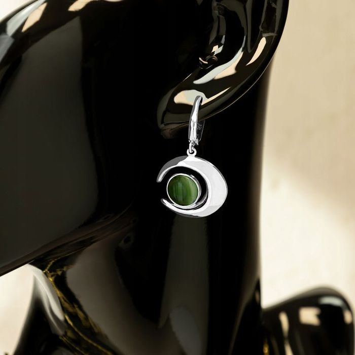 Komplet Biżuterii Srebrnej Łańcuszek Kamień Agat Próba 925 Bransoletka